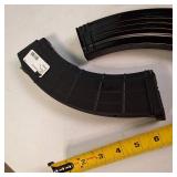 Lot assortment of three firearm magazines, suitable for various rifle platforms