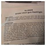 Slider 40,000,000 Volt Stun Gun Flashlight - Black