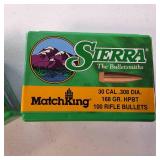 Sierra .30 Caliber Reloading Bullets - GameKing & MatchKing (200 Count)