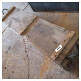 Long, heavy-duty vintage wooden crate