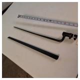 Antique socket bayonet and its matching scabbard