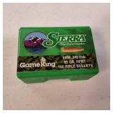 100ct Sierra GameKing 6mm .243 Dia. 85 Gr. HPBT Rifle Bullets (#1530)