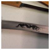 Lot of 3 Fixed Blade Survival & Tactical Knives with Sheaths