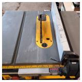 DEWALT 10" Jobsite Table Saw with Compact Folding Stand – Rack & Pinion Fence