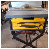 DEWALT 10" Jobsite Table Saw with Compact Folding Stand – Rack & Pinion Fence