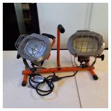 HDX 250-Watt Dual-Head Portable Halogen Work Light