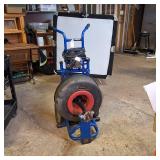 Roto-Rooter 9000 Electric Drain Cleaner / Sewer Snake on Cart