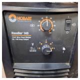 Hobart Handler MIG/Wire-Feed Welder - Complete Setup with Rolling Cart & Gas Bottle