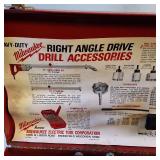 Milwaukee Heavy-Duty 1/2" Right Angle Drill Kit with Original Steel Case & Accessories