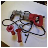 Milwaukee Heavy-Duty 1/2" Right Angle Drill Kit with Original Steel Case & Accessories