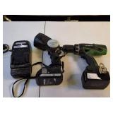 Hitachi Cordless Drill and Cordless Flashlight
