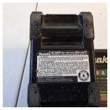 Makita DC40RA 40V max XGT® Rapid Optimum Charger paired with a Makita BL4080F 40V max XGT® 8.0Ah Battery