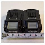 Lot of (2) Makita 40V max XGT® Lithium-Ion 4.0Ah Batteries