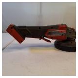 Milwaukee M18 FUEL 4-1/2" / 5" Grinder with a paddle switch.