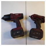 Matco Tools Infinium Cordless Impact Wrench Set - 1/2" & 3/8" Drives.