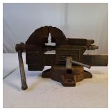 Vintage Babco No. 35 Bench Vise with Swivel Base and Anvil