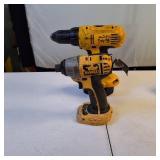DeWalt 18V Cordless Drill & Impact Driver Set with (1) Battery and Charger