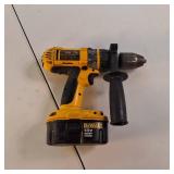 DEWALT 18V XRP Cordless Hammer Drill with battery