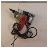 Vintage Milwaukee 6753-1 corded screw shooter paired with Sears Air Drive pneumatic impact wrench