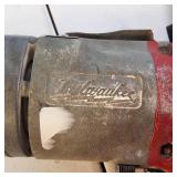 Vintage Milwaukee 6753-1 corded screw shooter paired with Sears Air Drive pneumatic impact wrench