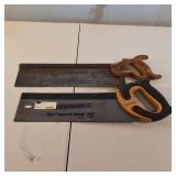 Master force 14" backsaw plus a vintage saw