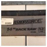 Master force 14" backsaw plus a vintage saw