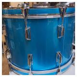 LARGE Bass Vintage Pearl Fiber Glass Shell Drum - 22" Diameter Tom with Evans Skin