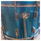 LARGE Bass Vintage Pearl Fiber Glass Shell Drum - 22" Diameter Tom with Evans Skin
