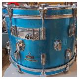 LARGE Bass Vintage Pearl Fiber Glass Shell Drum - 22" Diameter Tom with Evans Skin