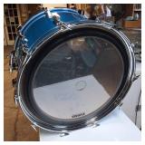 LARGE Bass Vintage Pearl Fiber Glass Shell Drum - 22" Diameter Tom with Evans Skin