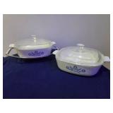 Corning Ware bakes w/ lids and stand
