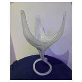 Murano Mid Century Glass Floral Vase