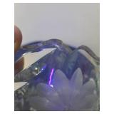 10 Piece Glass Lot- American Brilliant cut glass bowl & serving platter, juicer, shot glasses, sherbert dish,