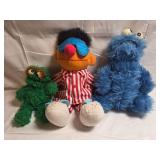 Vintage Sesame Street Figures -Lot of 3