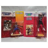 Starting Line Up Basketball Figures - Lot of 2