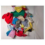 Vintage doll clothing w/clothes chest & sewing machine