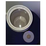 3 Piece Lot- Vintage Tupperware pitcher, Stoneware Cookie Jar, French Onion Soup Crock