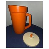 3 Piece Lot- Vintage Tupperware pitcher, Stoneware Cookie Jar, French Onion Soup Crock