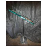 Lucite Podium - Metal stand with glass base & Guitar music book