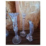 Assorted Crystal Glass Pieces - 10 total