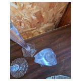 Assorted Crystal Glass Pieces - 10 total
