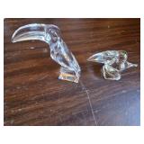 Assorted Crystal Glass Pieces - 10 total