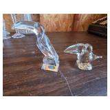 Assorted Crystal Glass Pieces - 10 total