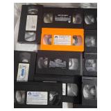 Assorted bag of vintage VHS movie tapes