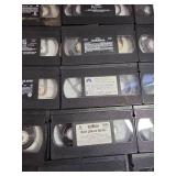 Assorted bag of vintage VHS movie tapes