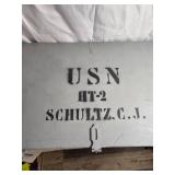 VINTAGE Authentic Army travel locker box from WWII