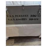 VINTAGE Authentic Army travel locker box from WWII