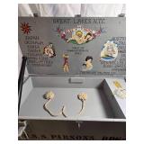 VINTAGE Authentic Army travel locker box from WWII