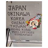 VINTAGE Authentic Army travel locker box from WWII