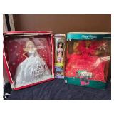 Vintage 2 Holiday Barbies and 1 Lea Palm Beach